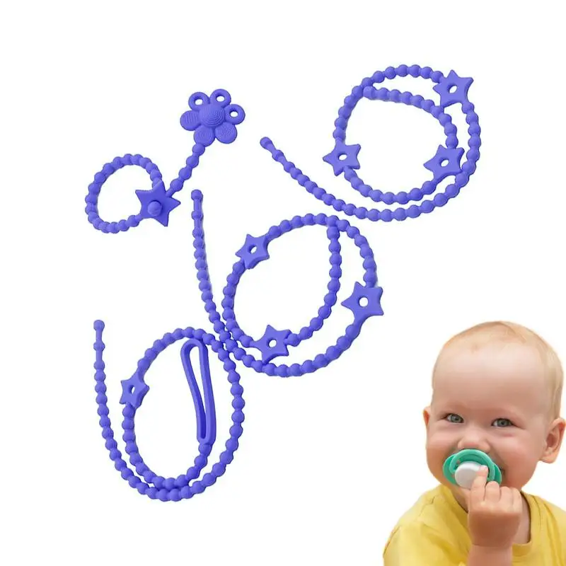 

Silicone Sippy Cup Leash Sippy Cup Chain Leash Safety Toy Straps Stretchable Silicone Toddler Bottle Toy Teethers For High Chair