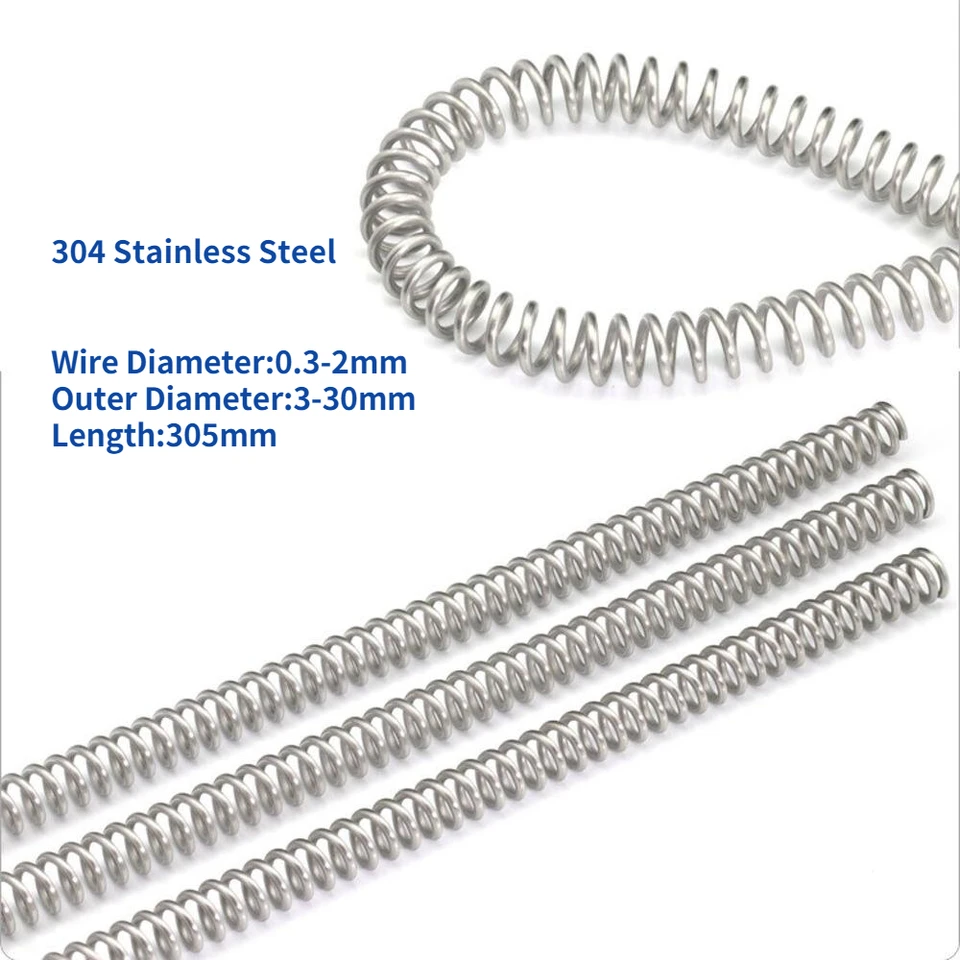 Sourcingmap, molla a compressione in acciaio inox 304, diametro 16 mm, dimensione filo 1 mm, lunghezza compressa 18 mm, lunghezza libera 30 mm, tonalità argento, 5 pezzi Sourcingmap, molla a compressione in acciaio inox 304, diametro 16 mm, dimensione filo 1 mm, lunghezza compressa 18 mm, lunghezza libera 30 mm, tonalità argento, 5 pezzi