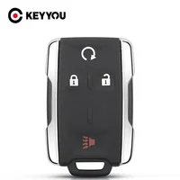 KEYYOU 4ปุ่มสมาร์ทรีโมทคีย์สำหรับ Chevrolet Silverado Colorado GMC Sierra 2014-2106 2017 2018
