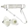 Magnetic Shuttlecocks Storage Tube Transparent Shoulder Strap Badminton Cylinder Durable Barrel Badminton Balls Holder 2