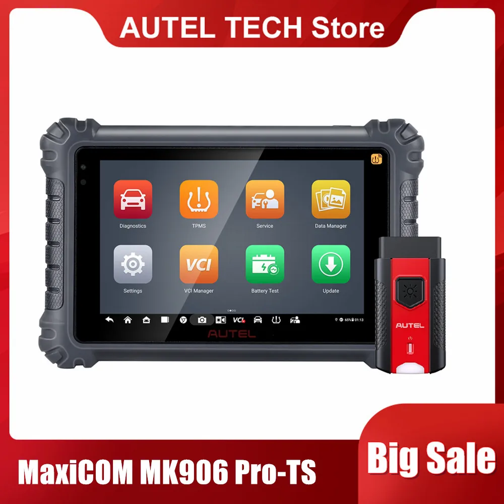 

Autel MaxiCOM MK906 Pro-TS Automotive TPMS Relearn Tool VAG Guided Functions Support FCA Access DoIP & CAN FD and ECU Coding