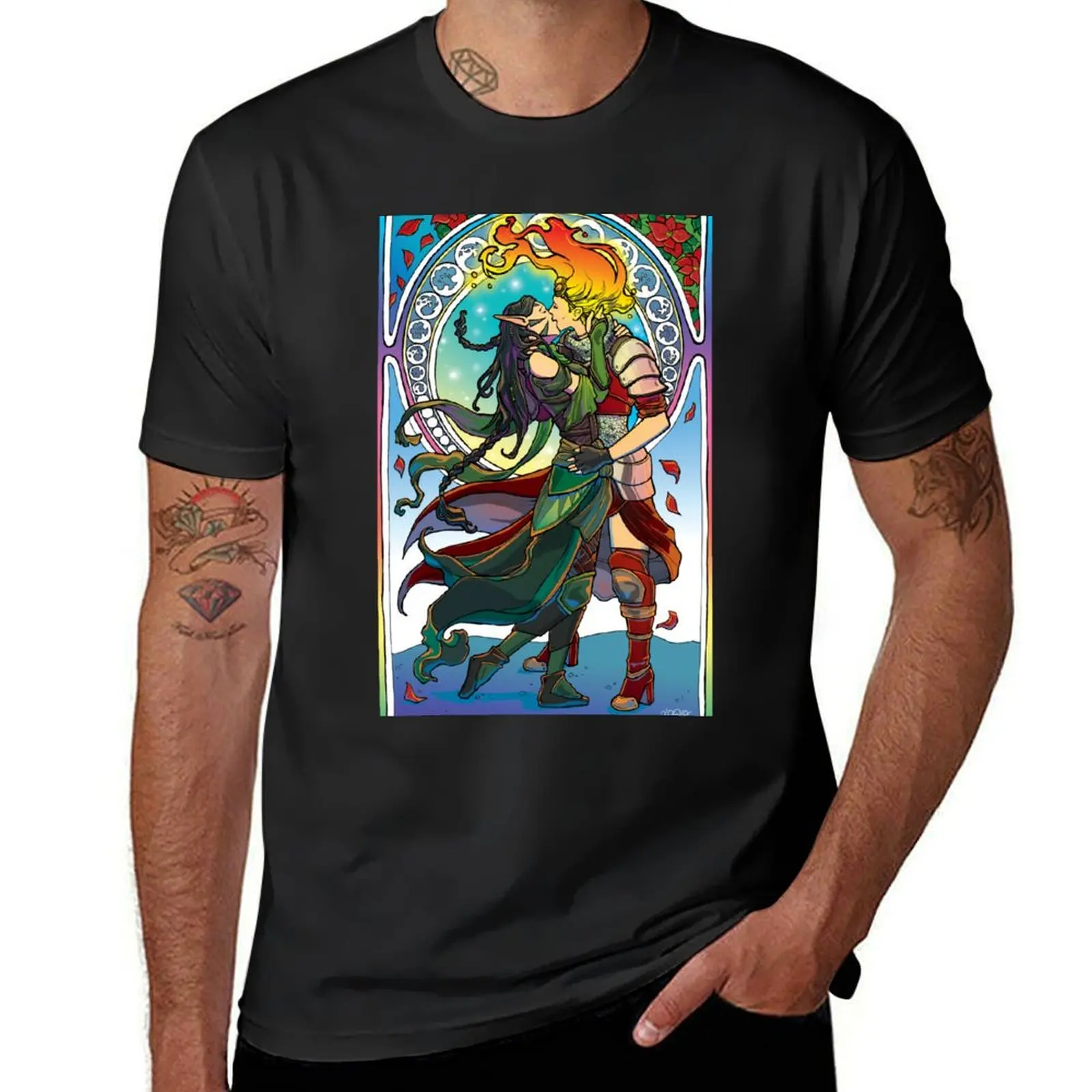 Forest Fire T-Shirt vintage clothes hippie clothes anime clothes summer top black t-shirts for men