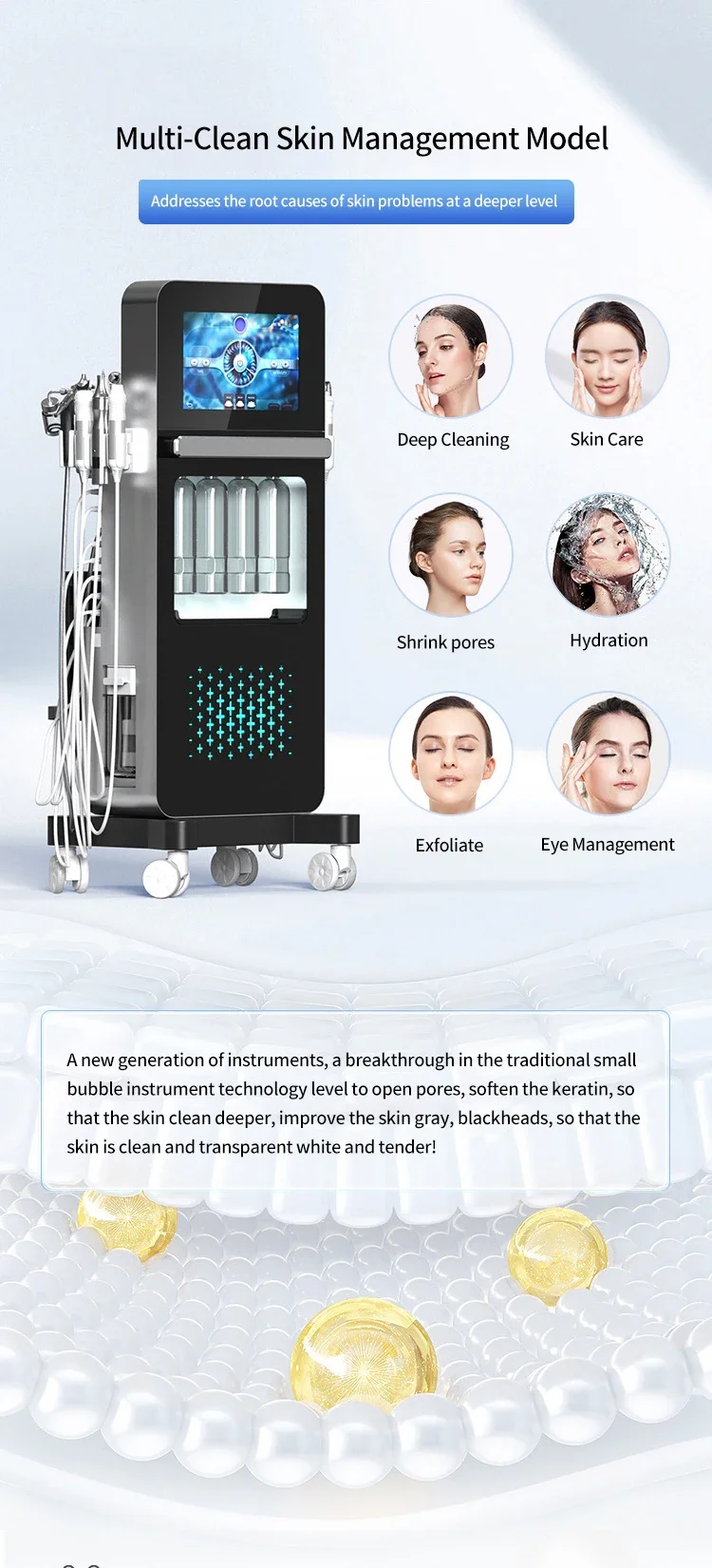 Professional 17-in-1 Hydrafacial Machine Hydro Dermabrasion Skin Care System 8 Professional 17-in-1 Hydrafacial Machine Hydro Dermabrasion Skin Care System
