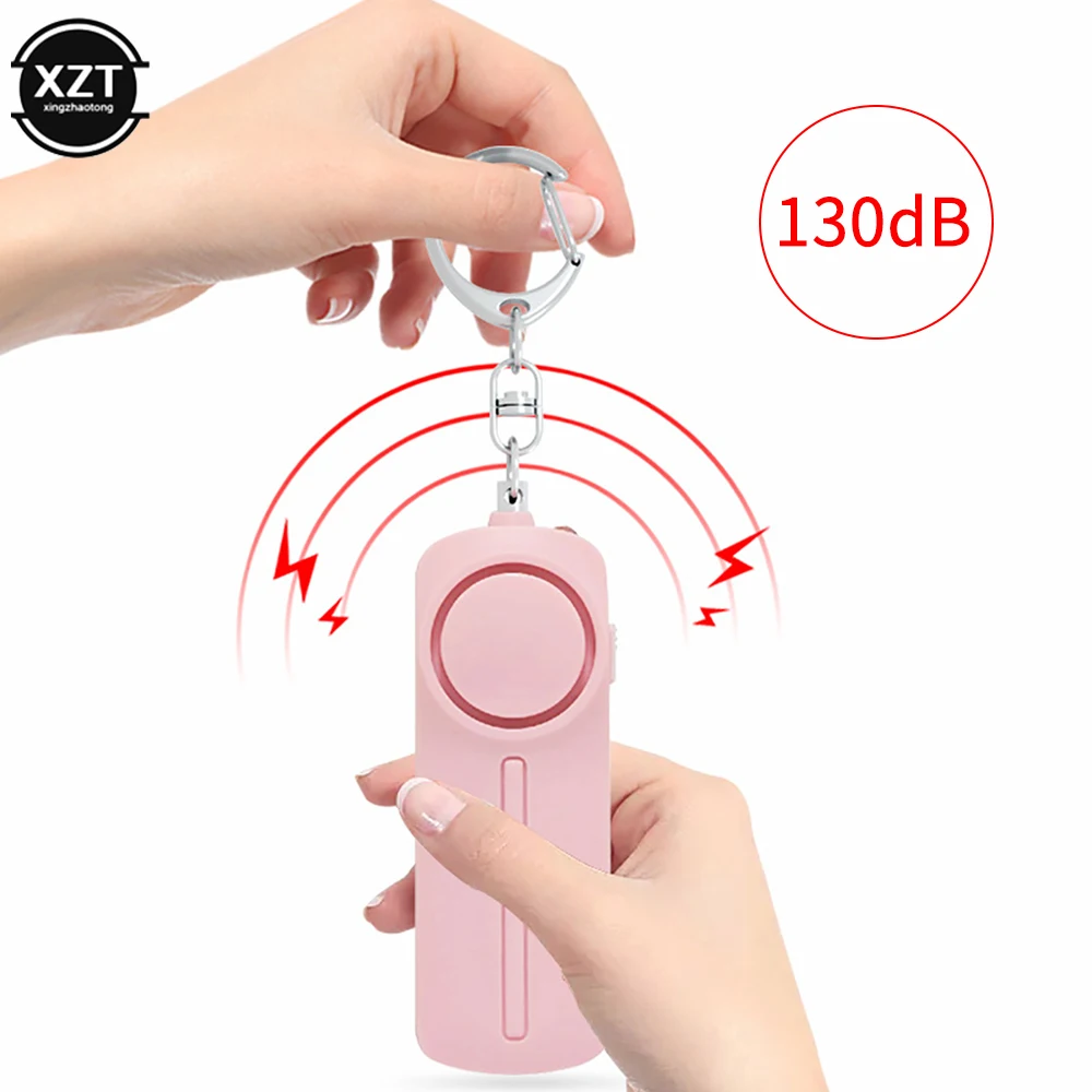

Self Defense Alarm 130dB Anti-wolf Girl Child Women Security Protect Alert Personal Safety Scream Loud Emergency Alarm Keychain