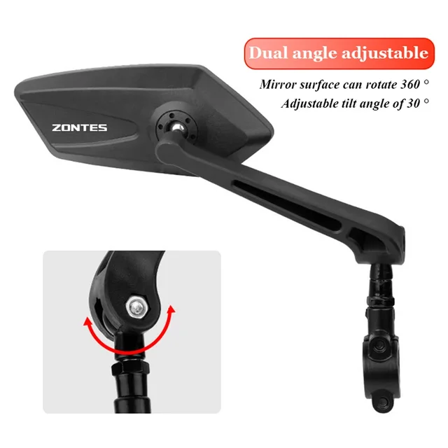 Adjustable Rotating Rearview Mirror For Zontes Shengshi 310R 310V ZT125 350E 350D 350X GK350 ZT250  Motor Side Rear view Mirrors