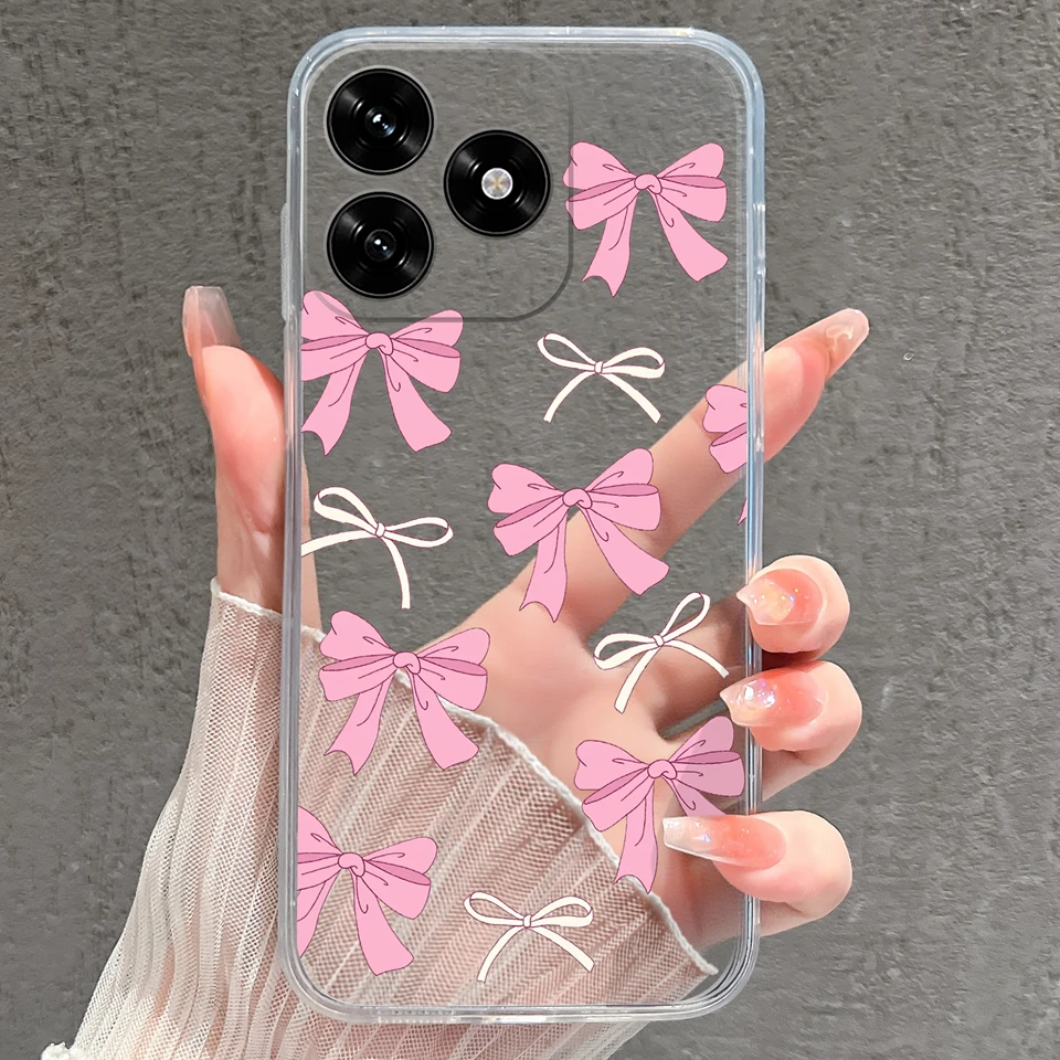 Cartoon Frog & Pig Transparent Protective Phone Case