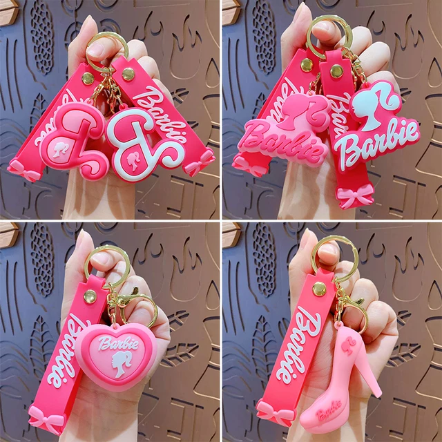 New Disney Princess Barbie lettera cuore portachiavi Kawaii PVC bambola  ciondolo portachiavi moda Y2K per le donne borsa gioielli regali -  AliExpress