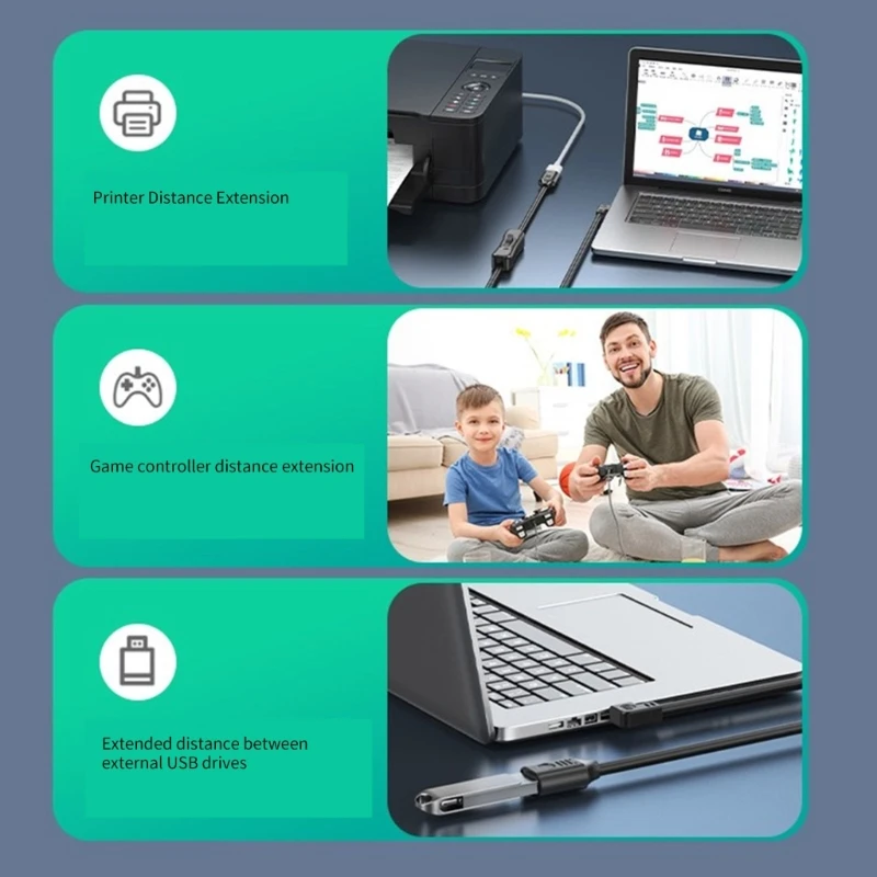 

USB3.0 Extension Cable Support Data Transmission with Switching Button Male to Female Extender Cord Data Transfer DropShipping