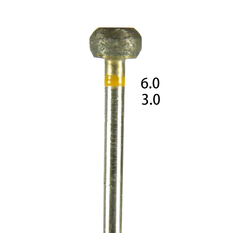 LODDEN 10 Stück Dentallabor voll gesinterte Diamantbohrer HP extra feine gelbe Zahnheilkunde zum Polieren, Trimmen, Bohrer, Schleifwerkzeuge – Detail 10