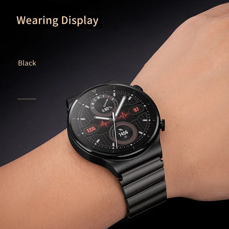 Luxury 22mm Quick Fit Titanium Metal Band - Premium Business Bracelet Strap