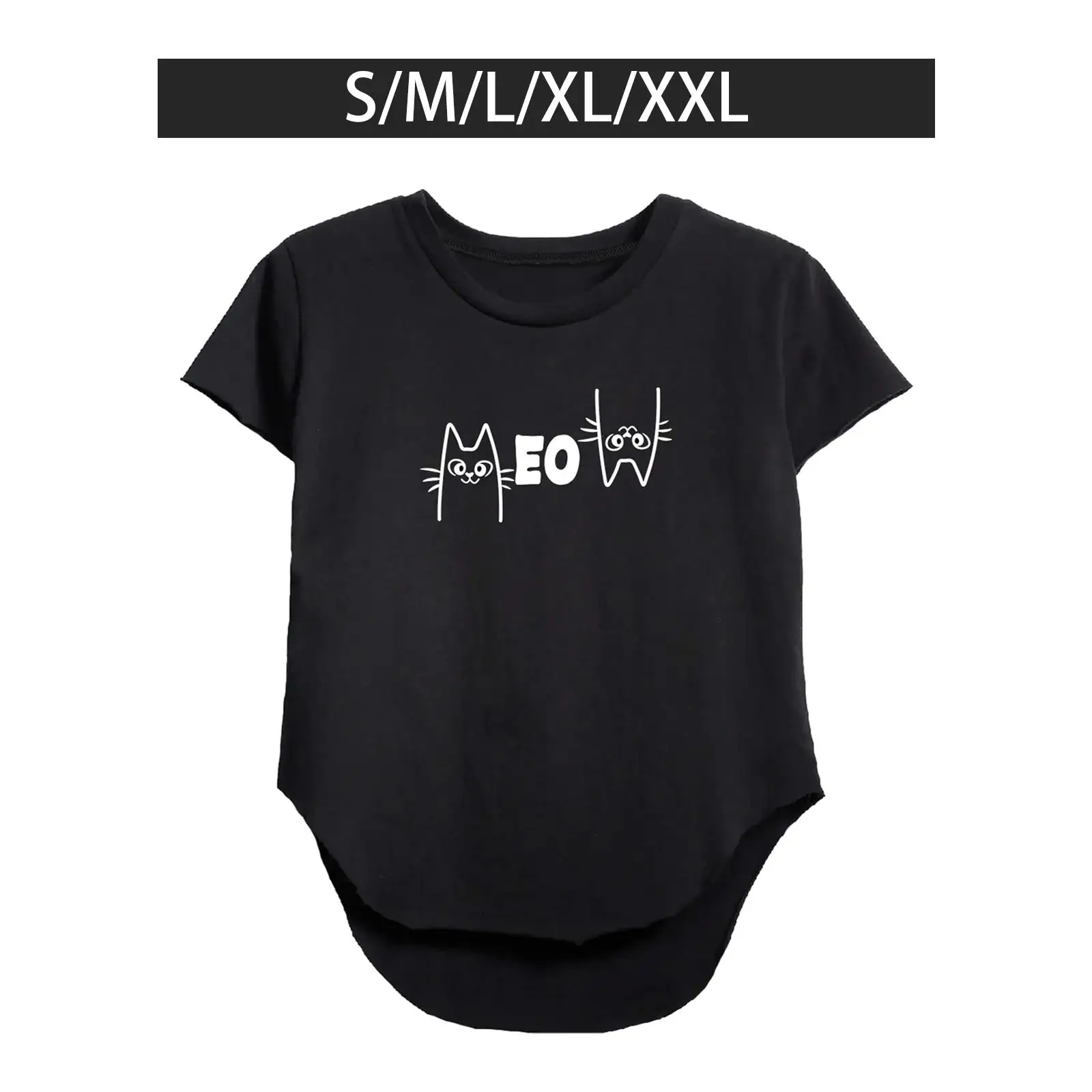 Women Short Sleeve T Shirt Summer Tops Crewneck Gift Black Clothing Tunic Tops Basic Tee for Vacation Commuting Sports Travel