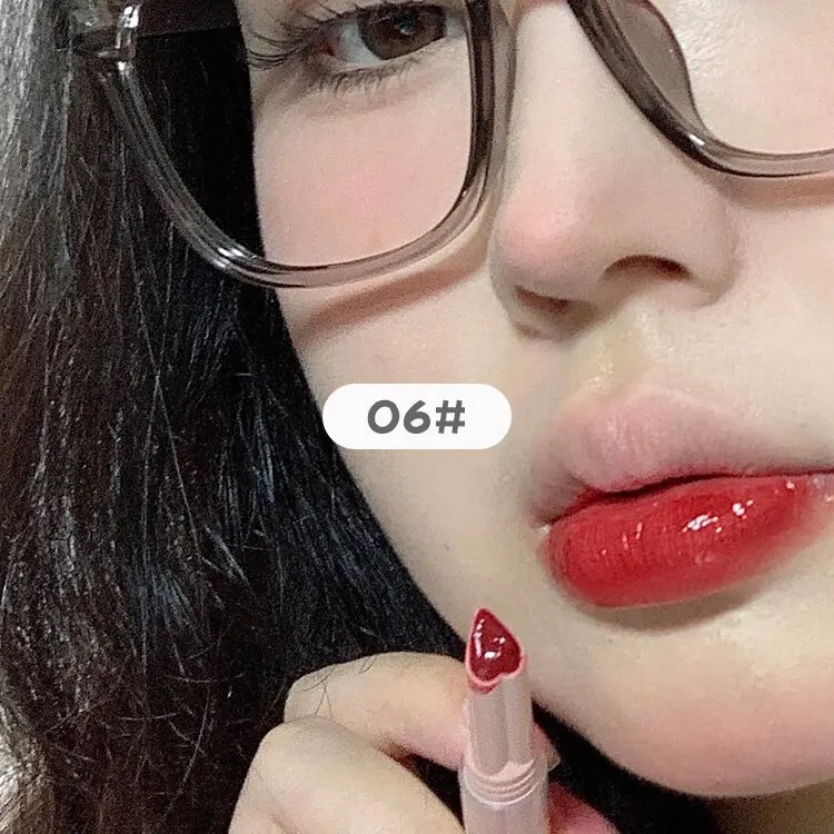 thumbnail image 1 of Gege Bear Flower Language Honey Heart Lipstick Love Shiny Moisturizing Light Color Watery Lipstick Jelly Look on Your Lips, 1 of 5