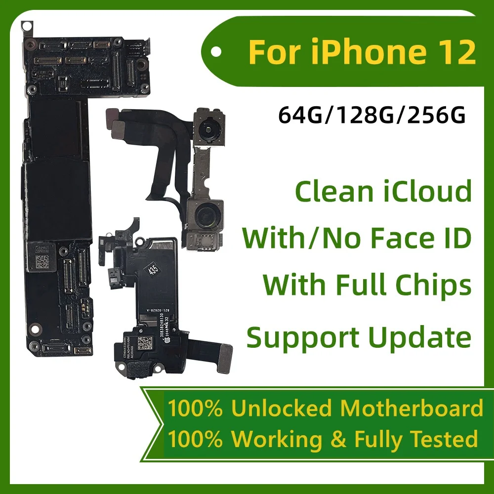 iPhone 12 Pro Max 마더보드 지원을 위해 테스트됨/얼굴 ID 없음 IOS 업데이트 iPhone 12 mini 잠금 해제 로직 보드용 iCloud 청소