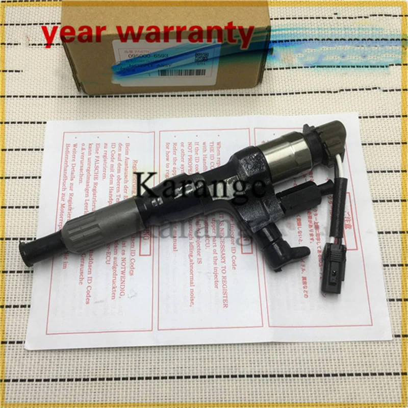 

New Brand Common Rail Fuel Injector 23670-E0010 09500-06593 For Hino JO8E Kobelco SK3008