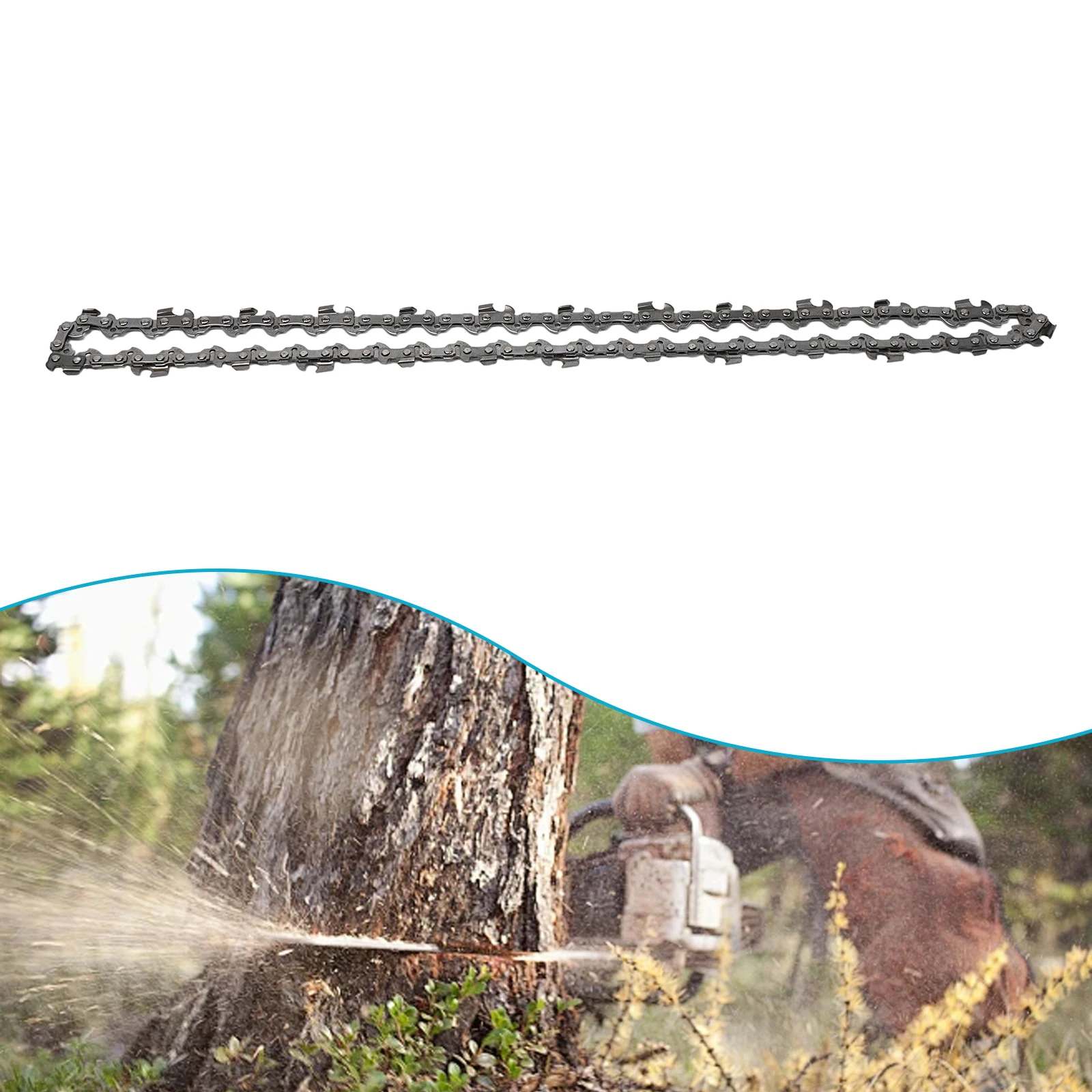 Фото Цепь для триммера Stihl Garden Home MS170 MS18 MS181 14 дюймов MS210 3/8LP металлические детали 50DL №1