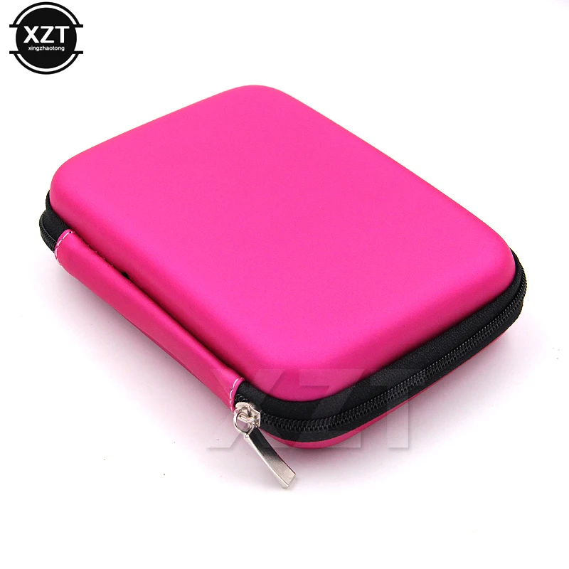 Hard Disk Case Portable Hard Drive Portable 2.5" HDD Bag External USB Hard Drive Disk Storage Bag Carry Mini Usb Cable Case Cover For PC Laptop Hard Disk Box