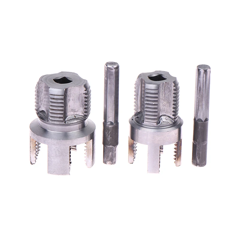 1/2인치 3/4인치 PPR 나사산 가공기 일체형 내외부 파이프 나사산 공구 전동 드릴 호환 PVC 파이프 나사산 가공 키트