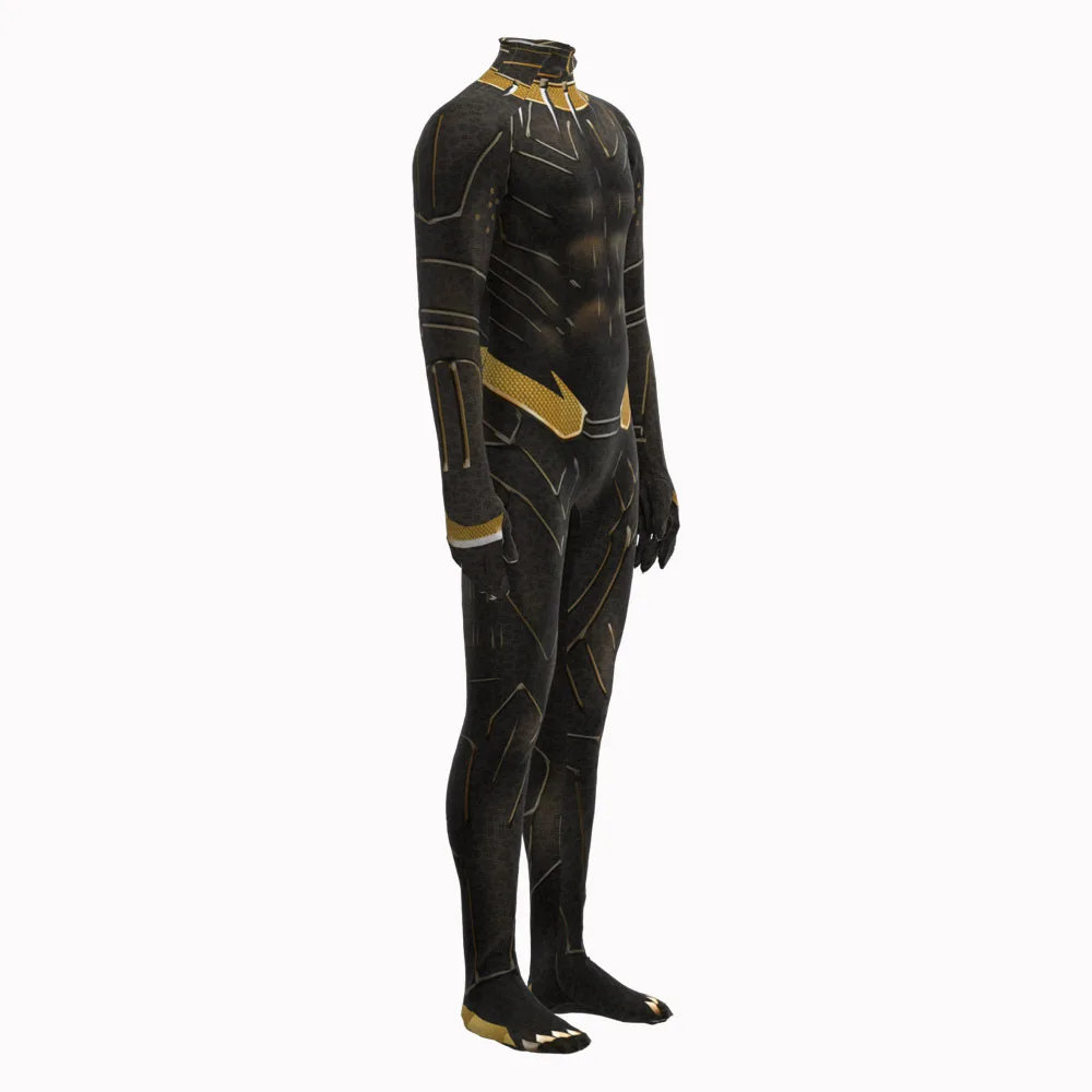 LGYCB Noir Panther Cosplay Costumes Avengers Film Fans Superhero Jumpsuit  pour Enfants Halloween Body Robe de Fantaisie pour Adultes Enfants,Black  Panther 2-Kids M(115~125cm) : : Mode