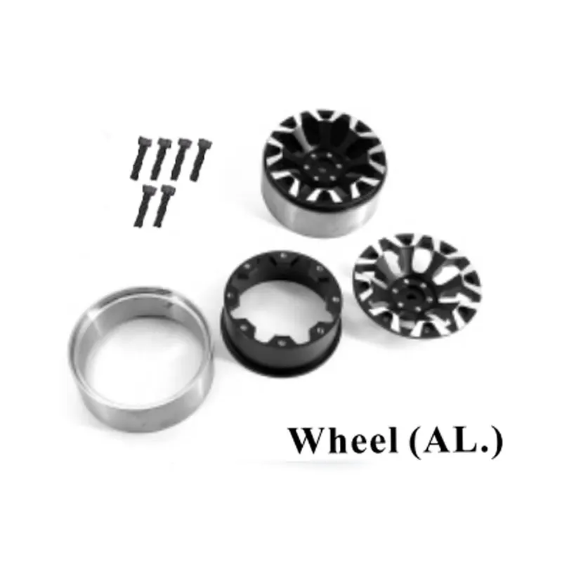 

P860066 Beadlock Wheel (AL) （8 spoke）For RGT 136100V3FD 1/10 RC Electric Remote Control Off-road Vehicles Cars Buggy Crawler