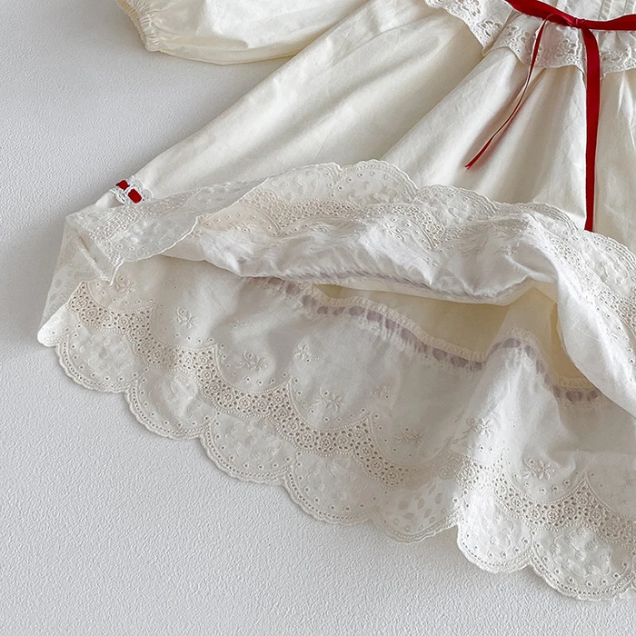 ملابس أطفال جديدة لخريف 2025 فستان حفلات للفتيات من عمر 2 إلى 7 سنوات رومبير للفتيات الصغيرات بأكمام طويلة فساتين أميرات للأطفال