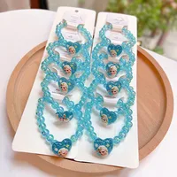 Disney Kawaii Beaded Bracelet Elsa Anna Frozen Princess Anime Jewelry Cute Sparkling Bead Bracelet Girls Kids Birthday Gifts 1