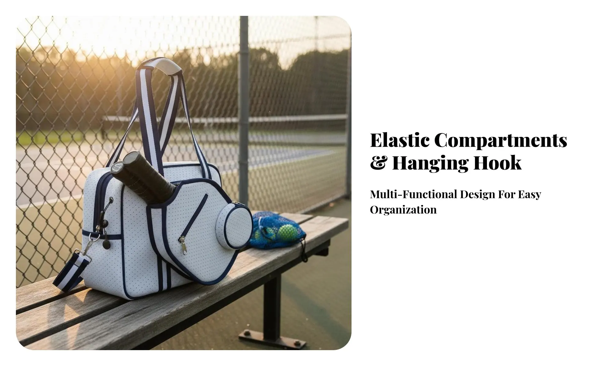 Pickleball Paddle Holder Bag Breathable Large Capacity Pickleball Bag Crossbody Sports Tote Adjustable Shoulder Strap Waterproof Pickleball Paddle Holder Bag Breathable Large Capacity Pickleball Bag Crossbody Sports Tote Adjustable Shoulder Strap Waterproof
