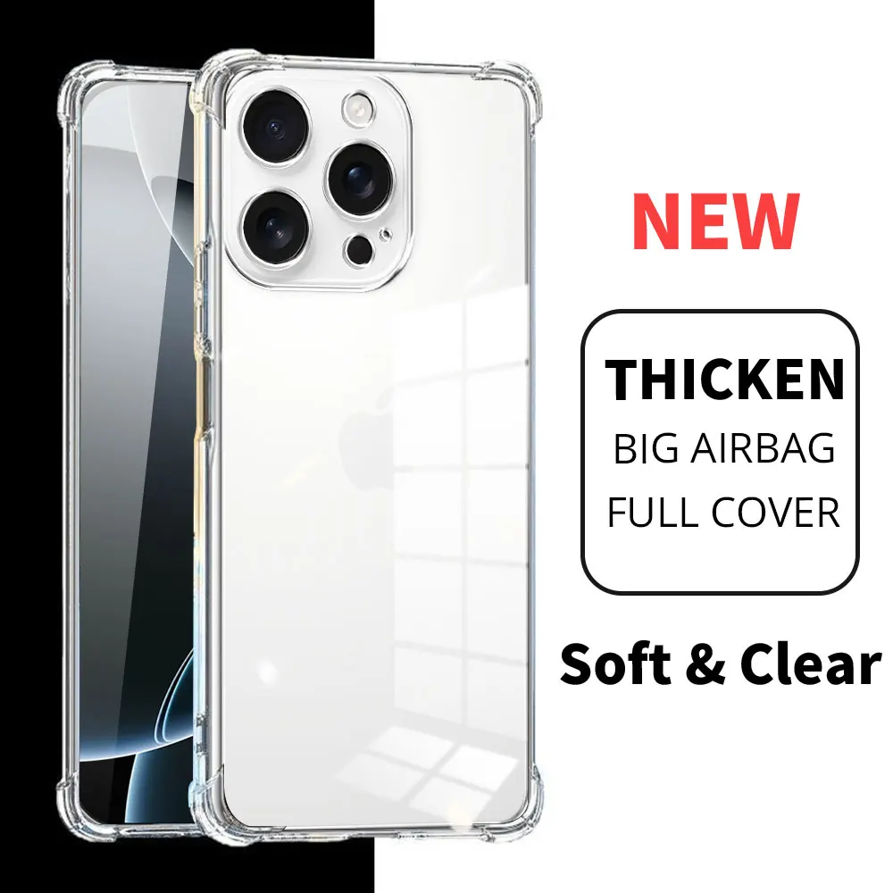 Ultra-Durable Clear Shockproof Silicone Phone Case