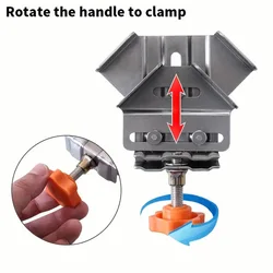 Corner Clamp Stainless Steel 90 Degree Right Angle Clamp Carpenter Positioning Square Wood Clamp Woodworking Tools
