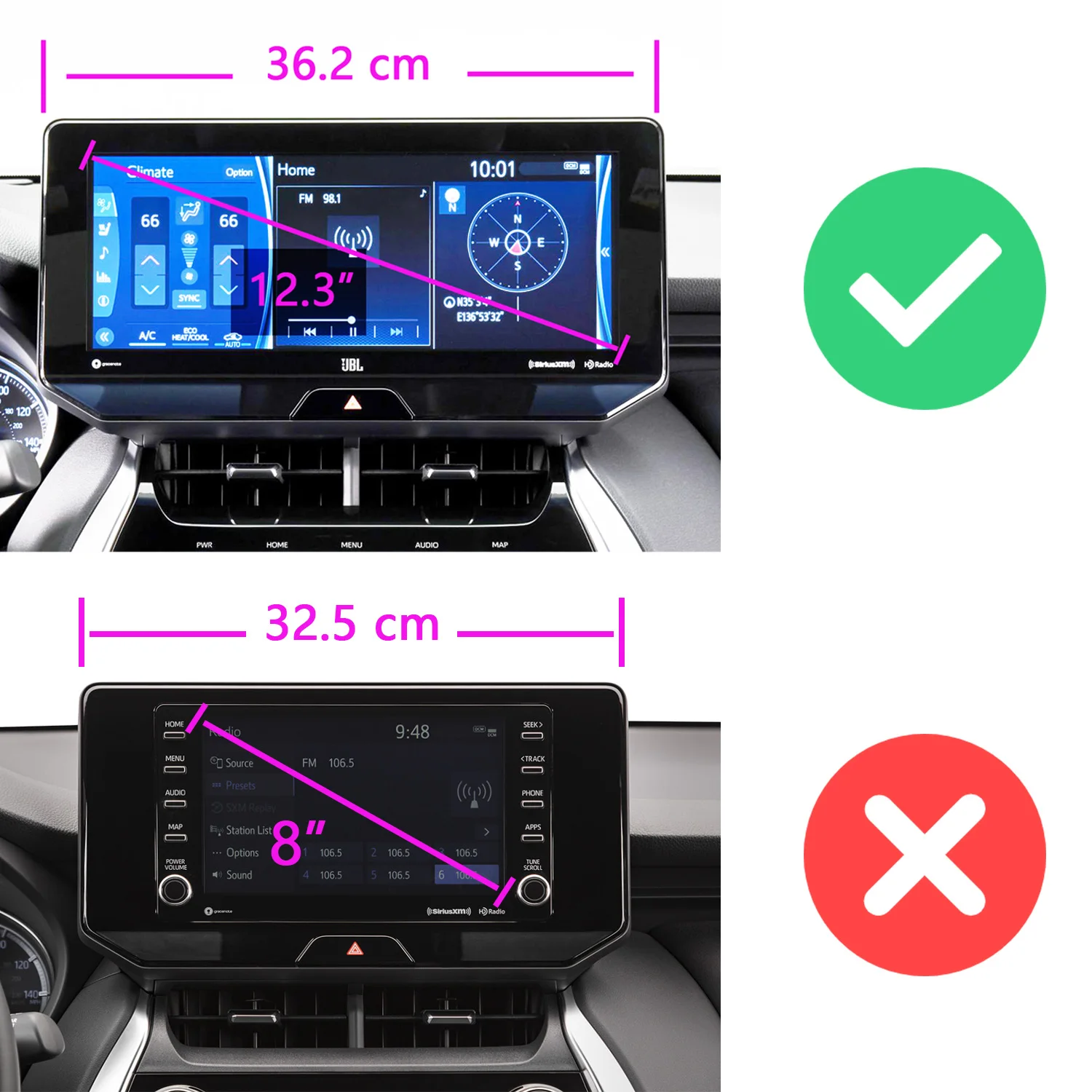 Toyota Harrier Venza XU80 용 자동차 전화 홀더 2022 2023 2024 12.3 화면 고정베이스 무선 충전 휴대 전화 홀더 자동차