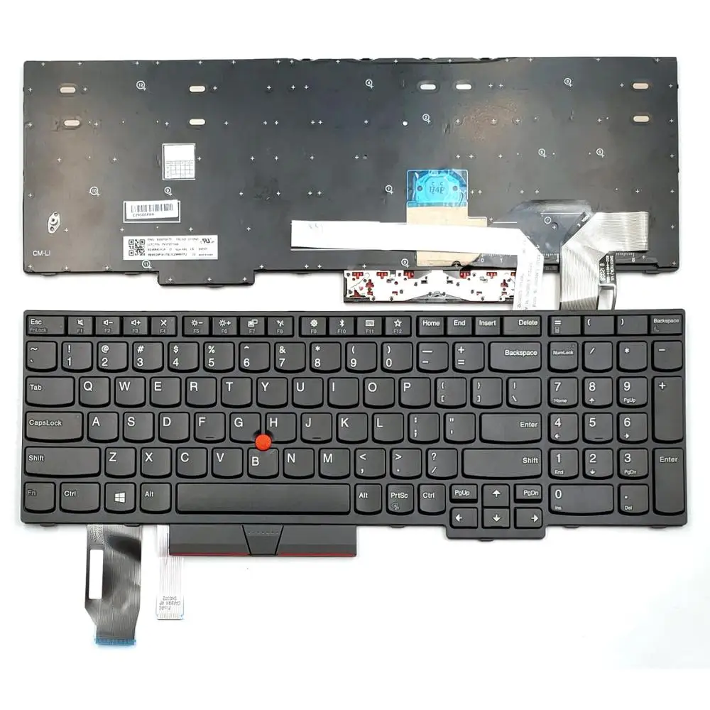 

Клавиатура для ноутбука Lenovo Thinkpad E580 E585 E590 20KS 20KT 20KV 20NB 20NC, черная, без подсветки