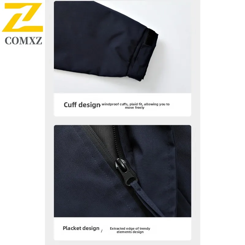 Men's Hooded Loose Fit Workwear Jacket Windproof Waterproof Mountain Outdoor Softshell Coat with Fleece Lining MOLLE System 2025