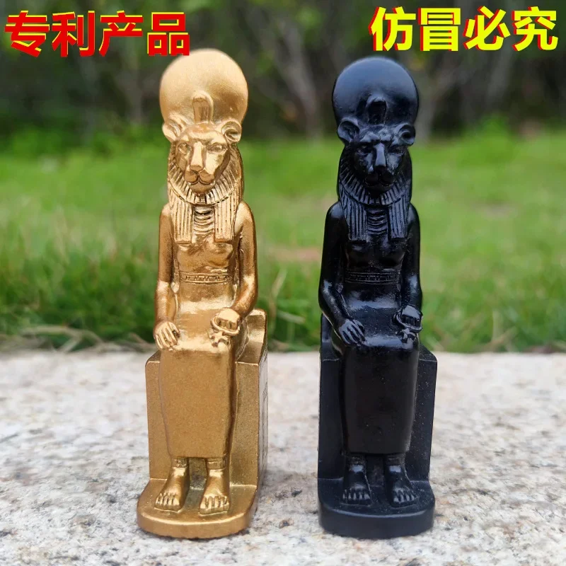 Egyptian Statue Sphinx Decor Ancient Sculpture Decoration Pharaoh Figurine God Mythology Goddess Resin Tabletop Creative Office - Image 3