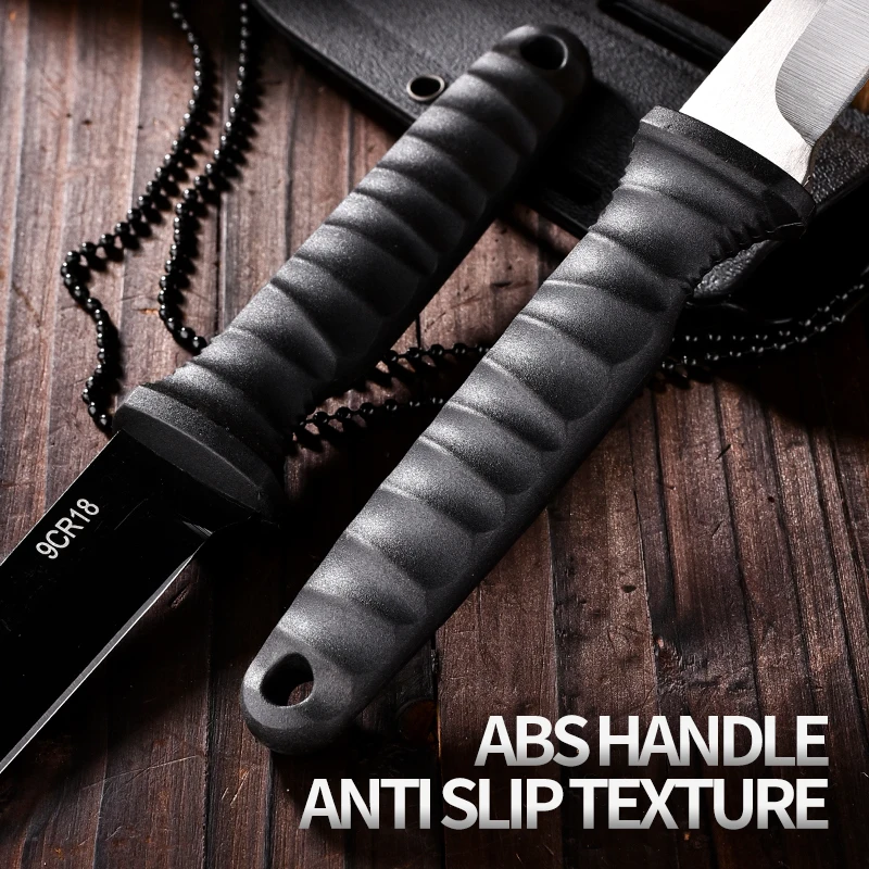 Outdoor Knife Self-Defense Knife Outdoor Survival High Hardness One Steel Portable Mountaineering