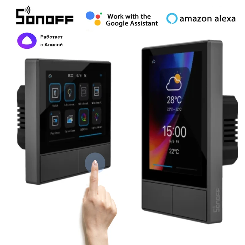 SONOFF NSPanel Wi-Fi умный настенный выключатель ЕС США термостат дисплей переключатель