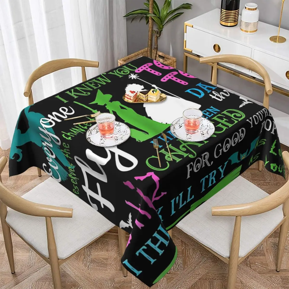 Newwiee Halloween Tischdecke – Einweg-Kunststoff, Wasserdicht, 274 X 137 Cm, Mit Ahornblättern, 3 Stück, Party-Deko