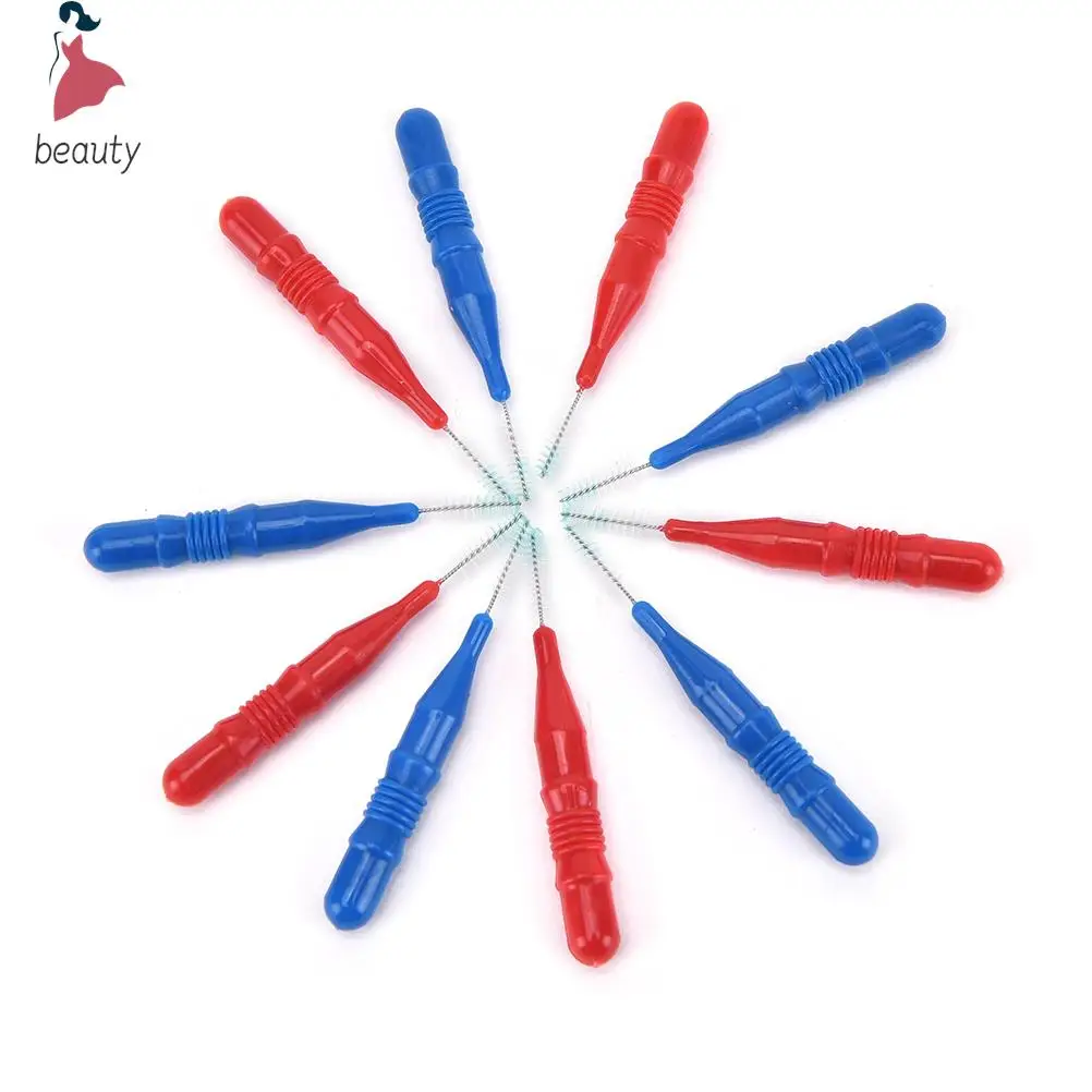 

50pcs/lot Hygiene Dental Soft Floss Sticks Toothpick Teeth Cleaning Tooth Flossing Head Plastic Interdental Brush