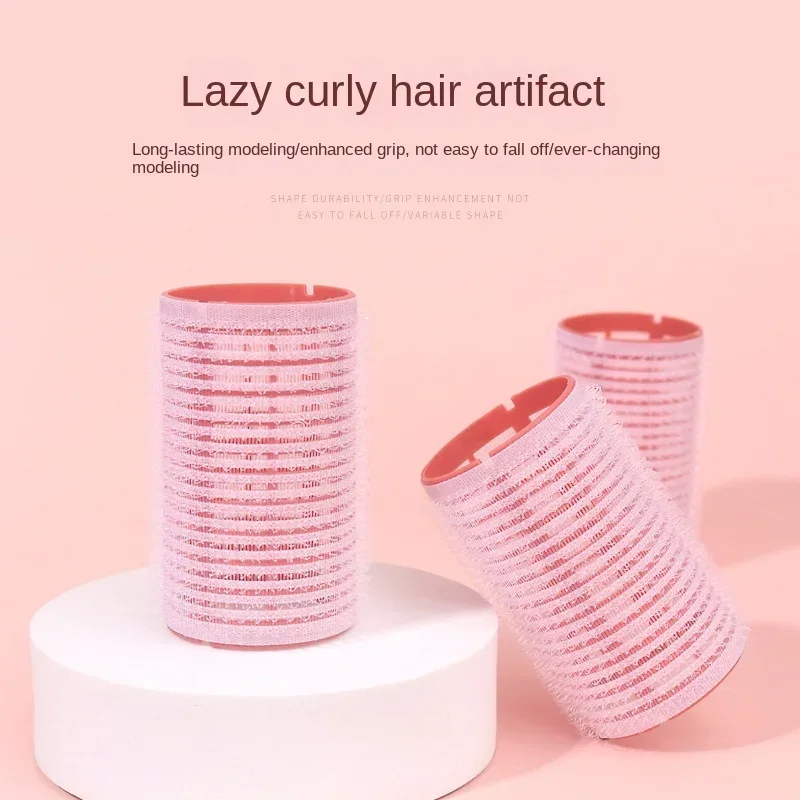 6pcs Air Bangs Hair Roller No Harm To Hair Magic Curler Natural Curling No Heat Bangs Volume Self-adhesive Hook Loop DIY Styling