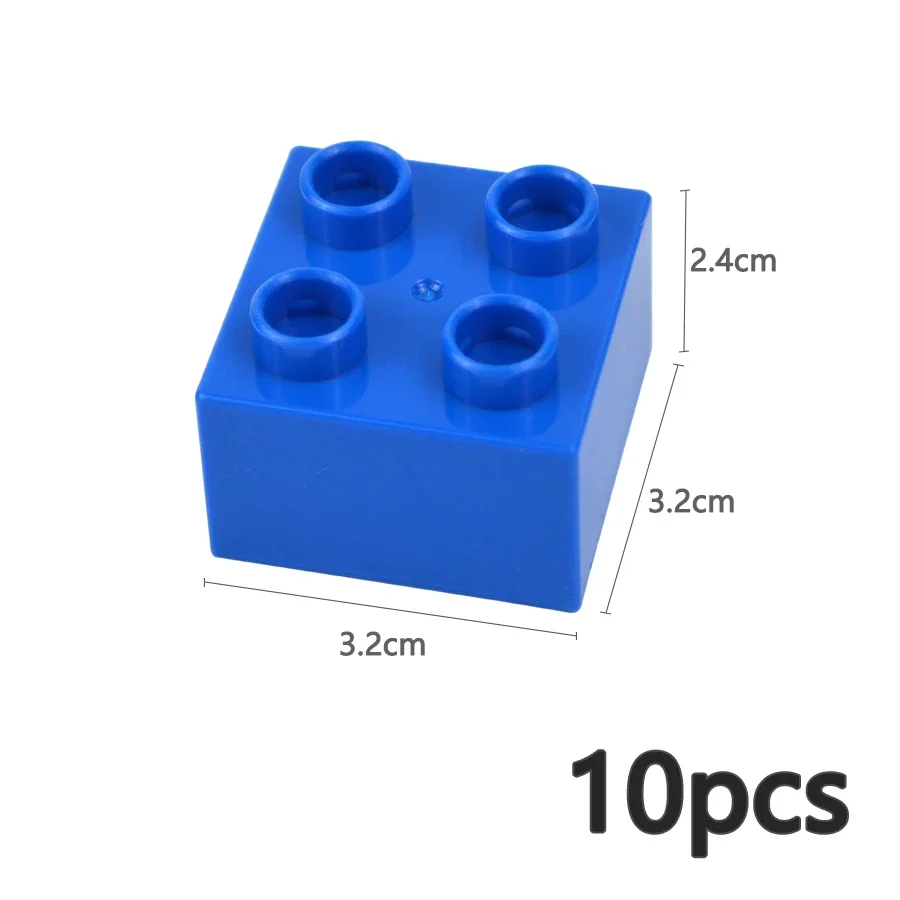 10-Piece Set of Large Colorful Building Blocks
