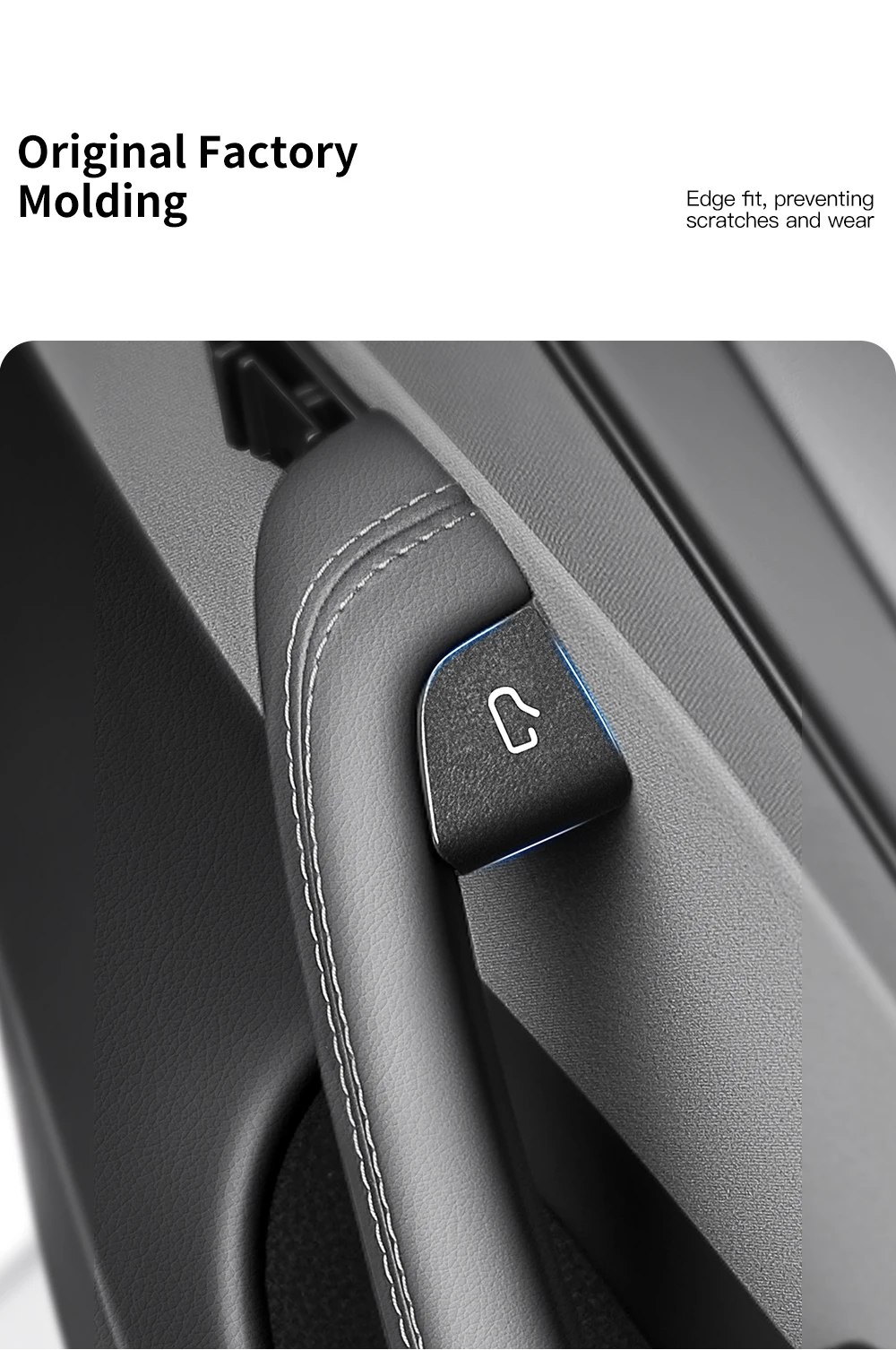 For Tesla New Model 3 Y Juniper Highland Car Open Door Button Stickers Armrest W