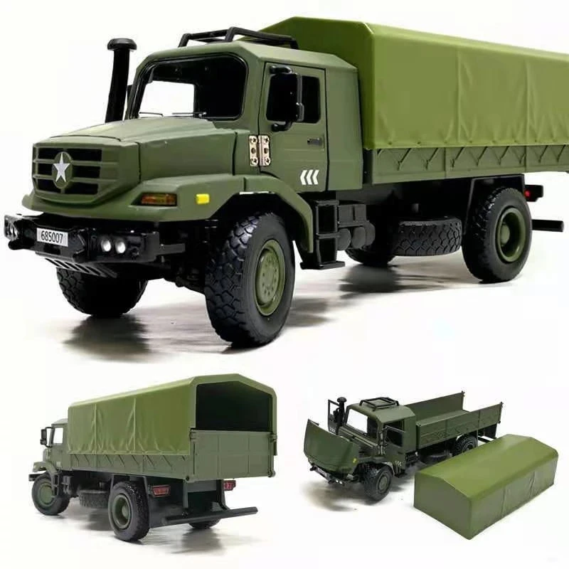 

1:36 Military Tactical Alloy Truck Car Diecast Model Toy Transport Armored Vehicle Metal Truck Simulation Collection Toys Boys