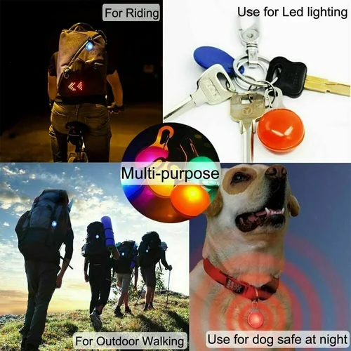 LED 발광 개 고양이 목걸이 펜던트, 빛나는 매력 조명, 야간 산책용 다채로운 안전 조명, 애완 동물 목걸이 용품 액세서리 2