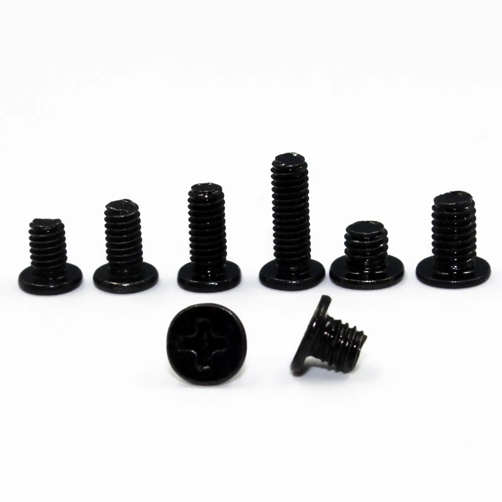 

M2 M2.5 M3 Black Phillip Wafer Flat Head PC Machine Screws Bolts Laptop Notebook Bolts