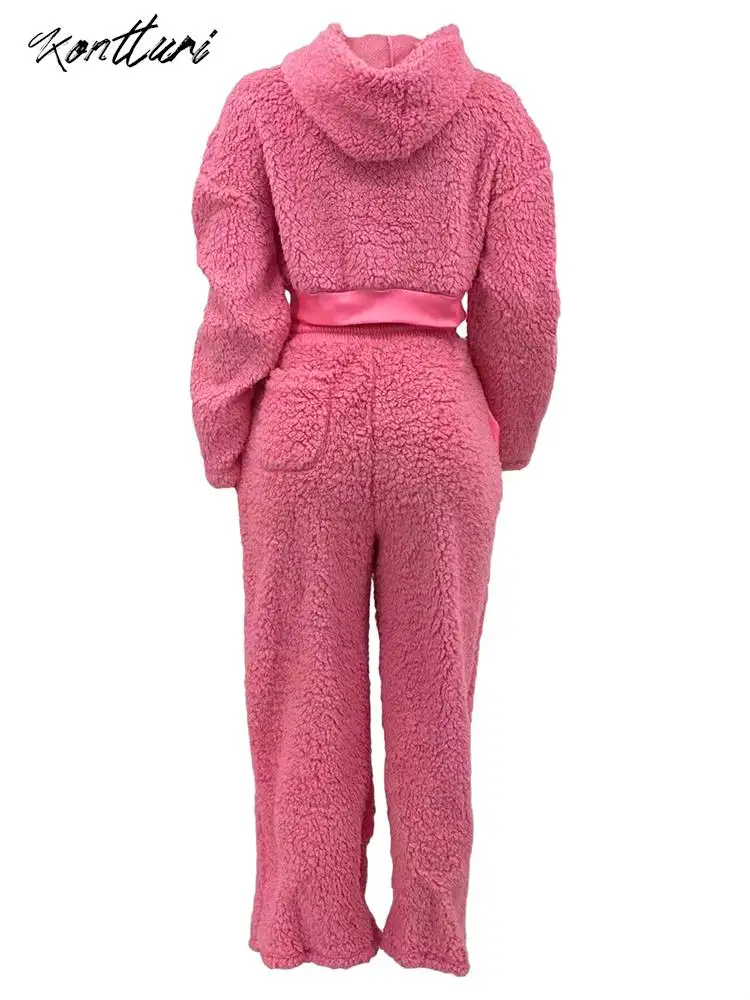 Kontturi New Fall Casual Tracksuit Two Piece Sets Women Outfit