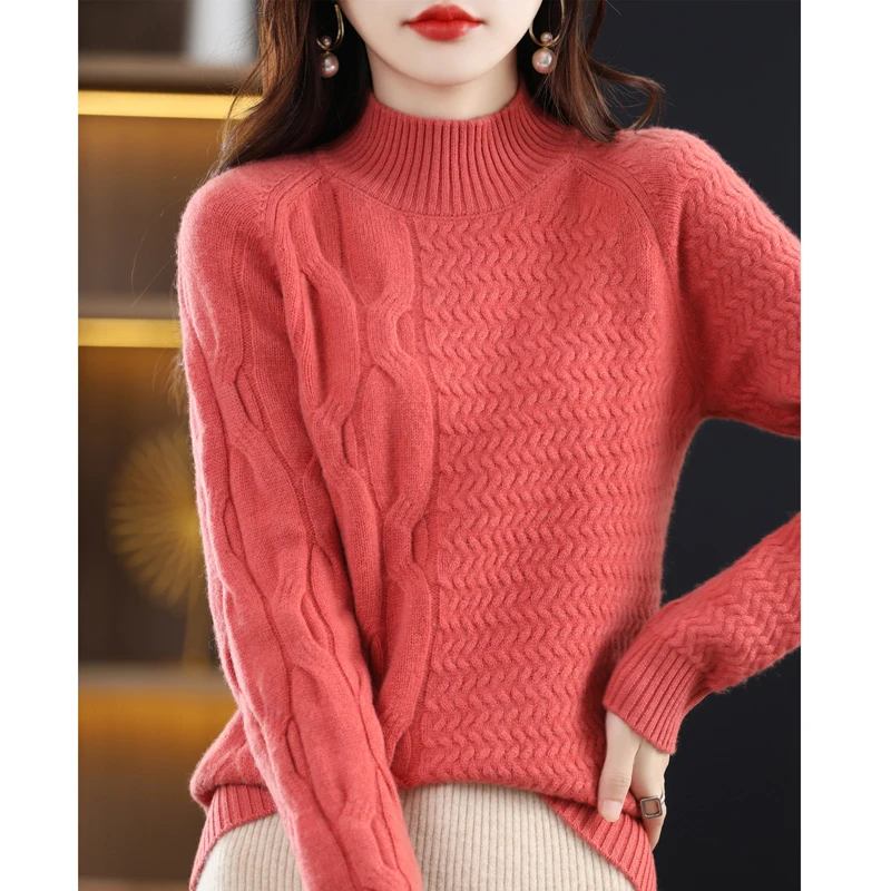 Рисунок 2 - Женский Однотонный свитер с длинным рукавом