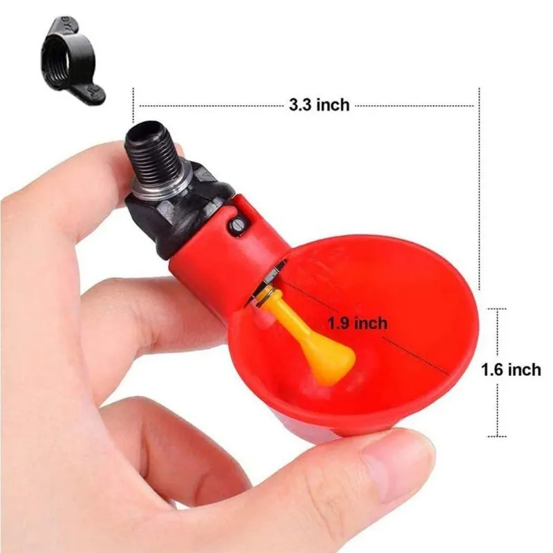 

5 Pcs Poultry automatic drinking bowl automatic chicken water dispenser