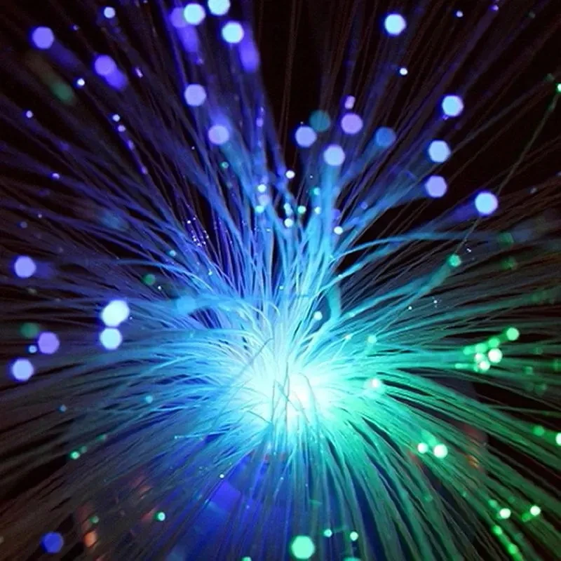 Fiber Optic Lamp Colorful Fiber Optic Light LED Optical Night Lamp Starry Sky Atmosphere Night Light for Kids Holiday Wedding Party Home Decor