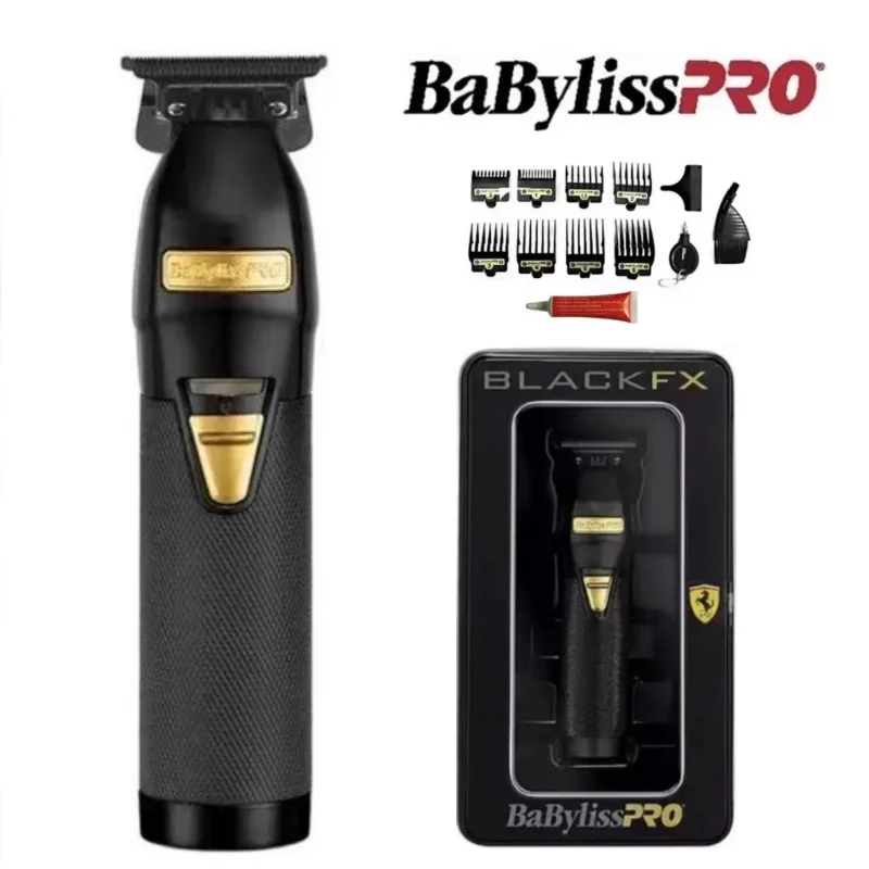 Babyliss-Tesoura Eletrica Profissional Para Barbeiro, Colecozao Pro Metal, Black Fx 870Bn, Aparador De Pressaur Masculino