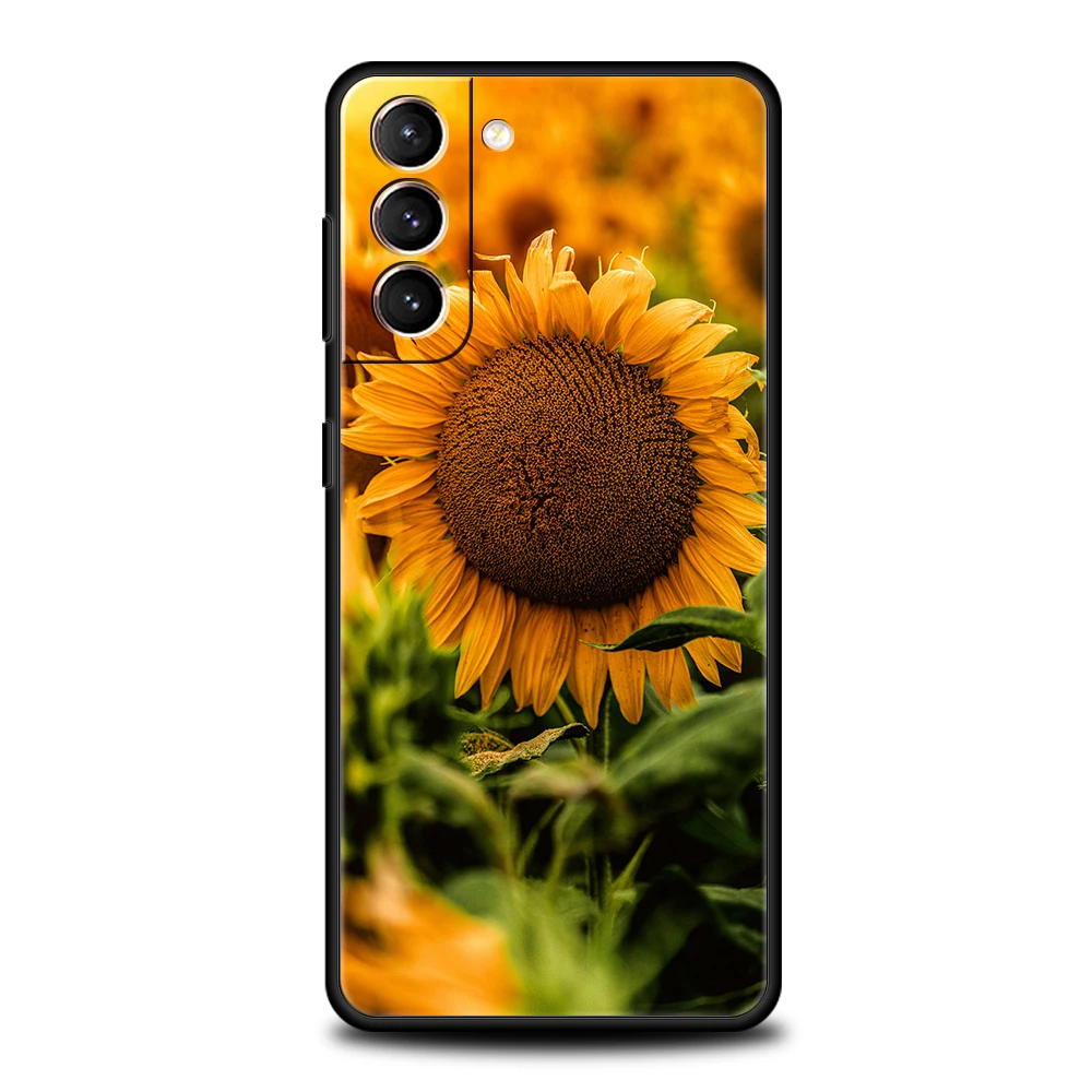 Vibrant Yellow Sunflower Soft Phone Case Cover