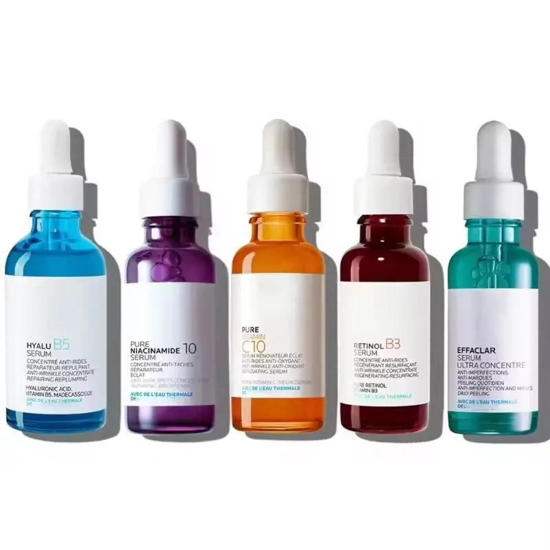 B5 Vitamin C10 Retinol B3 Niacinamide10 Effaclar Serum Anti-Wrinkles Remove Marks Brighten French Skin Care Face La Serum 30ml