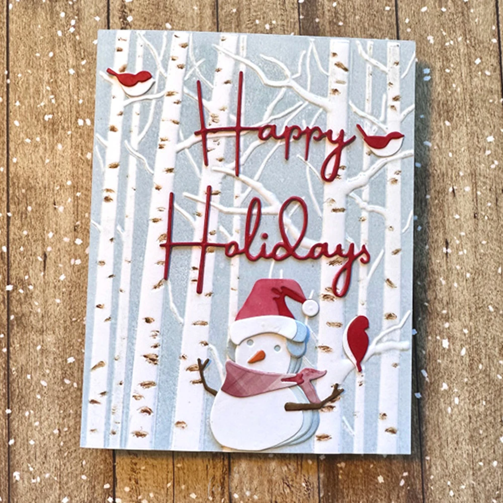 3D Embossing Folder Vintage Blossom Leaves Tree Fishes Shell Pattern Background for DIY Adding Texture Paper Card Craft Making